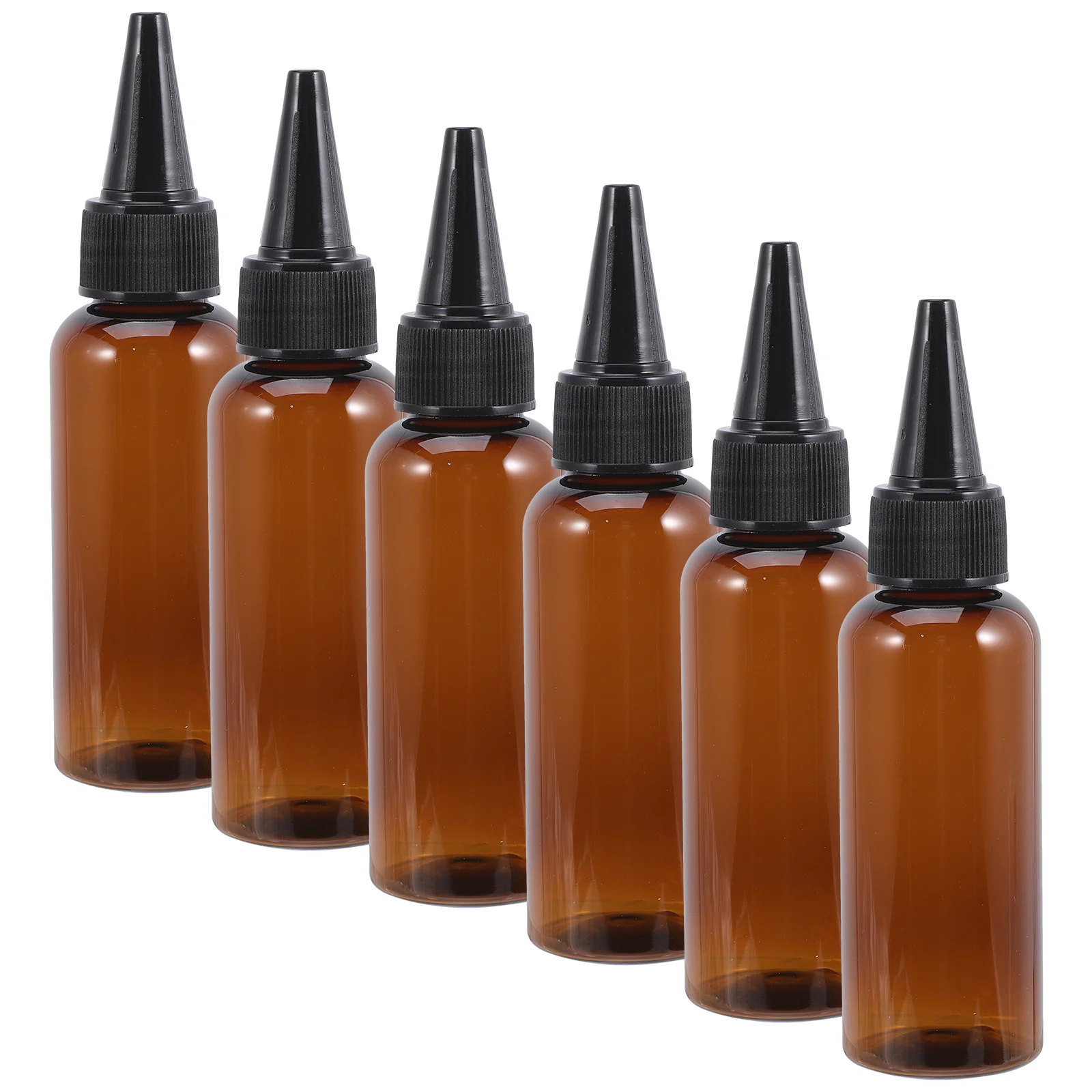 10 Pcs Squeeze Bottle Applicator Hair Color with Nozzle Bottles for Plastic Oil Empty Refillable Small