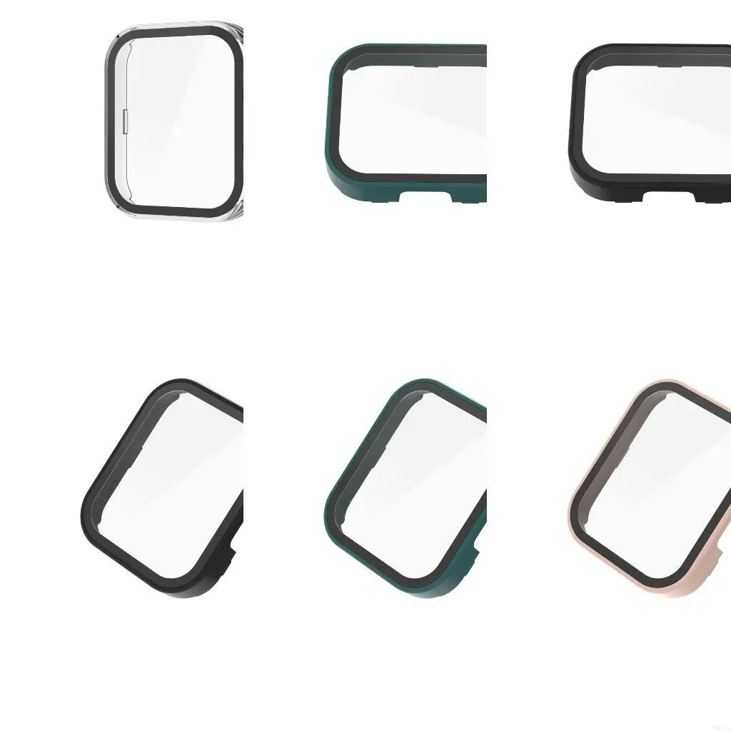 Q6PA Protective Cover Comprehensive Coverage with Glass Screen Guard for Watch
