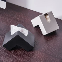 Style Modern Right Angle Tissue Box Home Living Decoration Desktop Napkin Table Decor Kitchen Organization Accessories