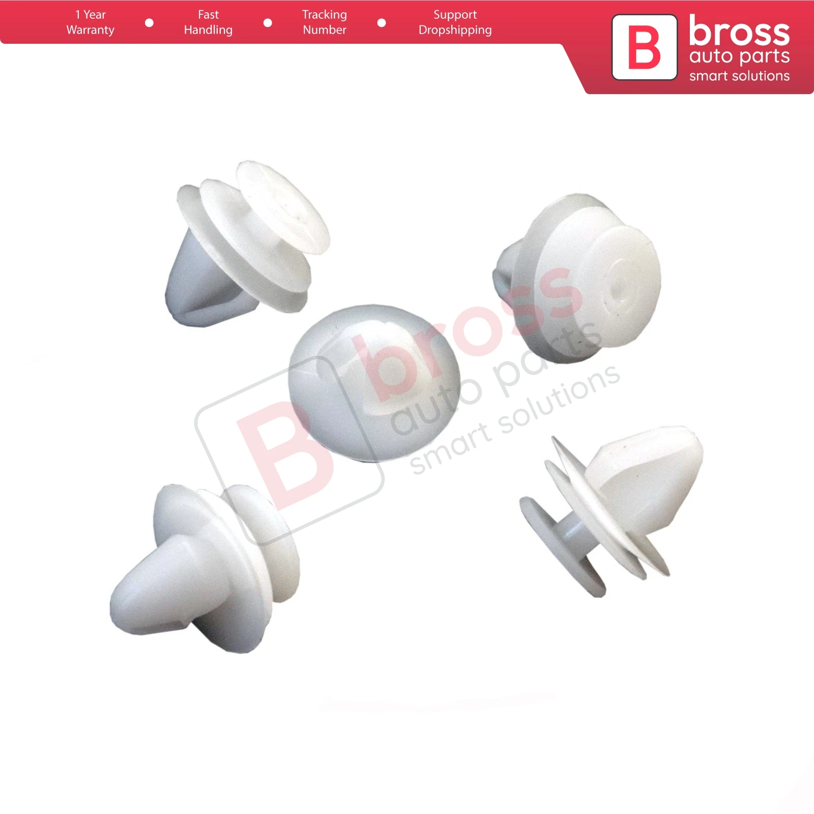 BCF5011 10 Pieces Floor Covering  Clips, WHITE COLOR for  Renault: 7703077469,  Peugeot : 6991.S6