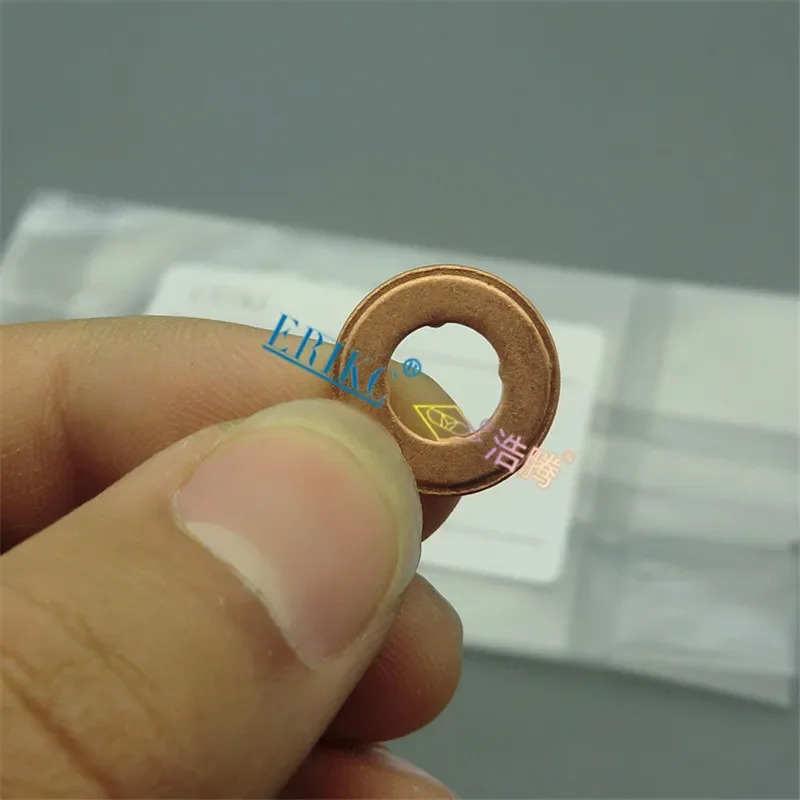 ERIKC Fuel System Injector Repair Kit Combustion Chamber Sealing Copper Washer 9001-850C (Size: 7.1*15*3mm) Thickness=3mm