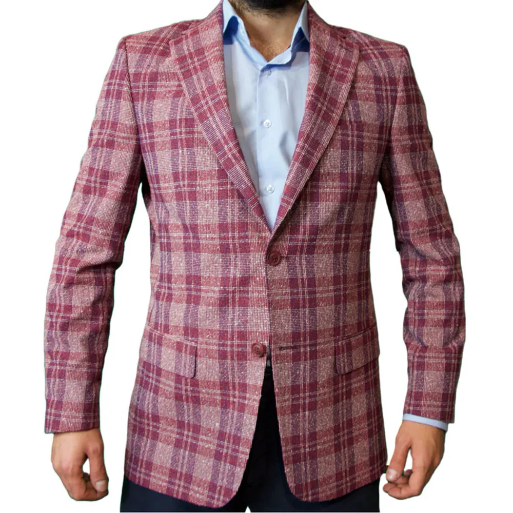 Men's Blazer Regular Fit Special Quality Fabric - Wine Colour Jacket for Men  Londoner Designer Production