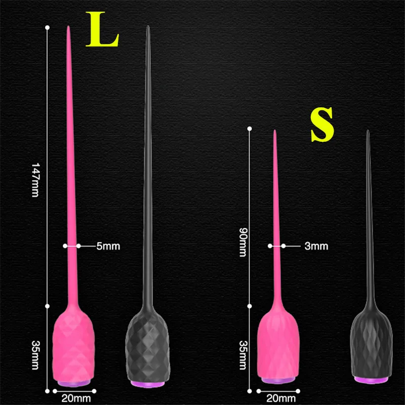 Male Penis Urethral Vibrator Ejaculation Delay Toy Urethral Catheter Penis Plug Cock Dilator Glans Prostate Stimulator Sex Toys