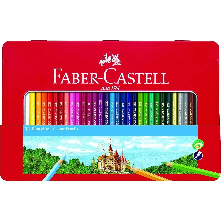 

Classic Colored Pencils Tin Set 36 Vibrant Colors In Sturdy Metal Case Premium 's Art Products