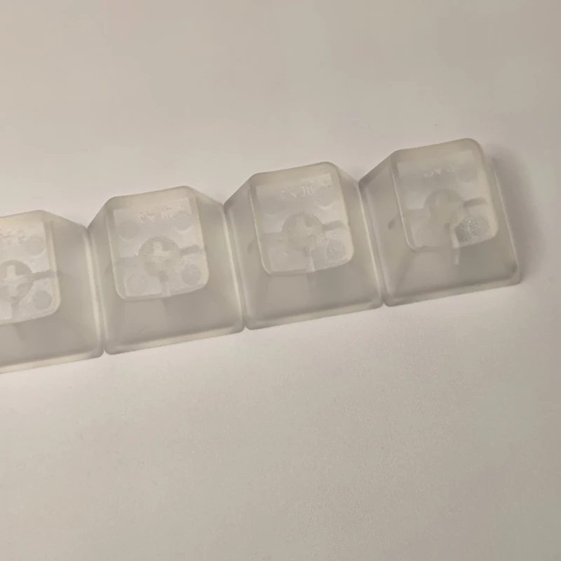 CherryProfile Blank Keycaps ABS Frosted Transparent Translucent Keycap for Mechanical Keyboard Switches 5/10PCS Dropship