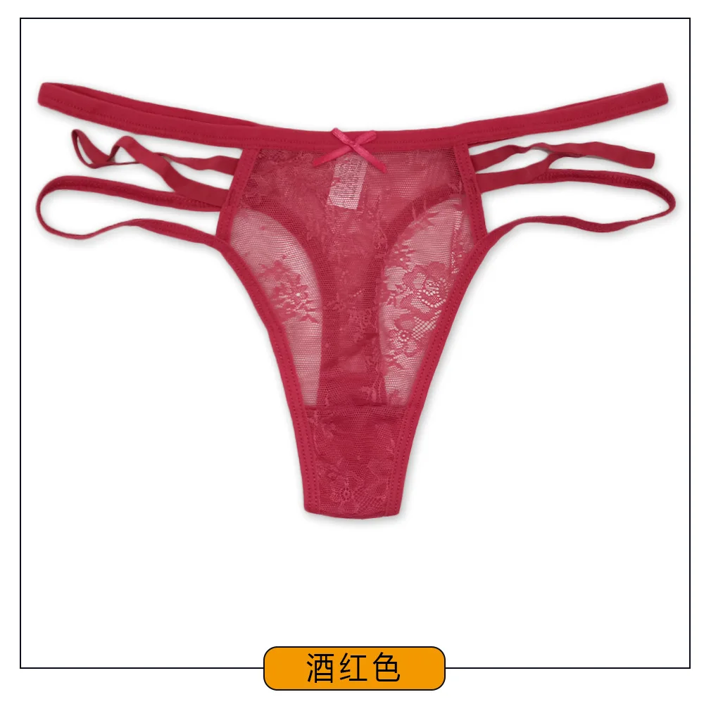 3PCS/Set Hollow Panties Women Sexy Mesh G-String Underwear Female Girls Transparent Solid Low Waist Thongs Breathable Lingerie