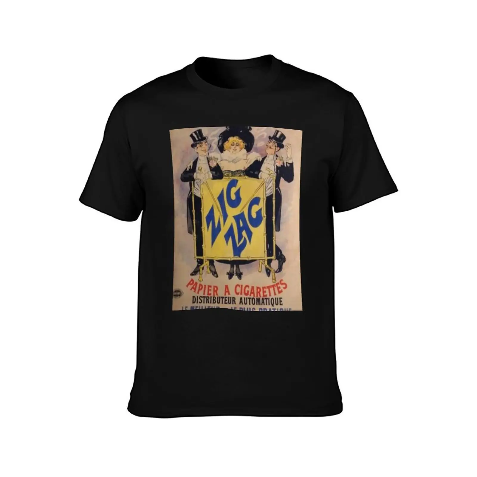 Zig Zag rolling papers Design T-Shirt Large Size Breathable Tee T-Shirt
