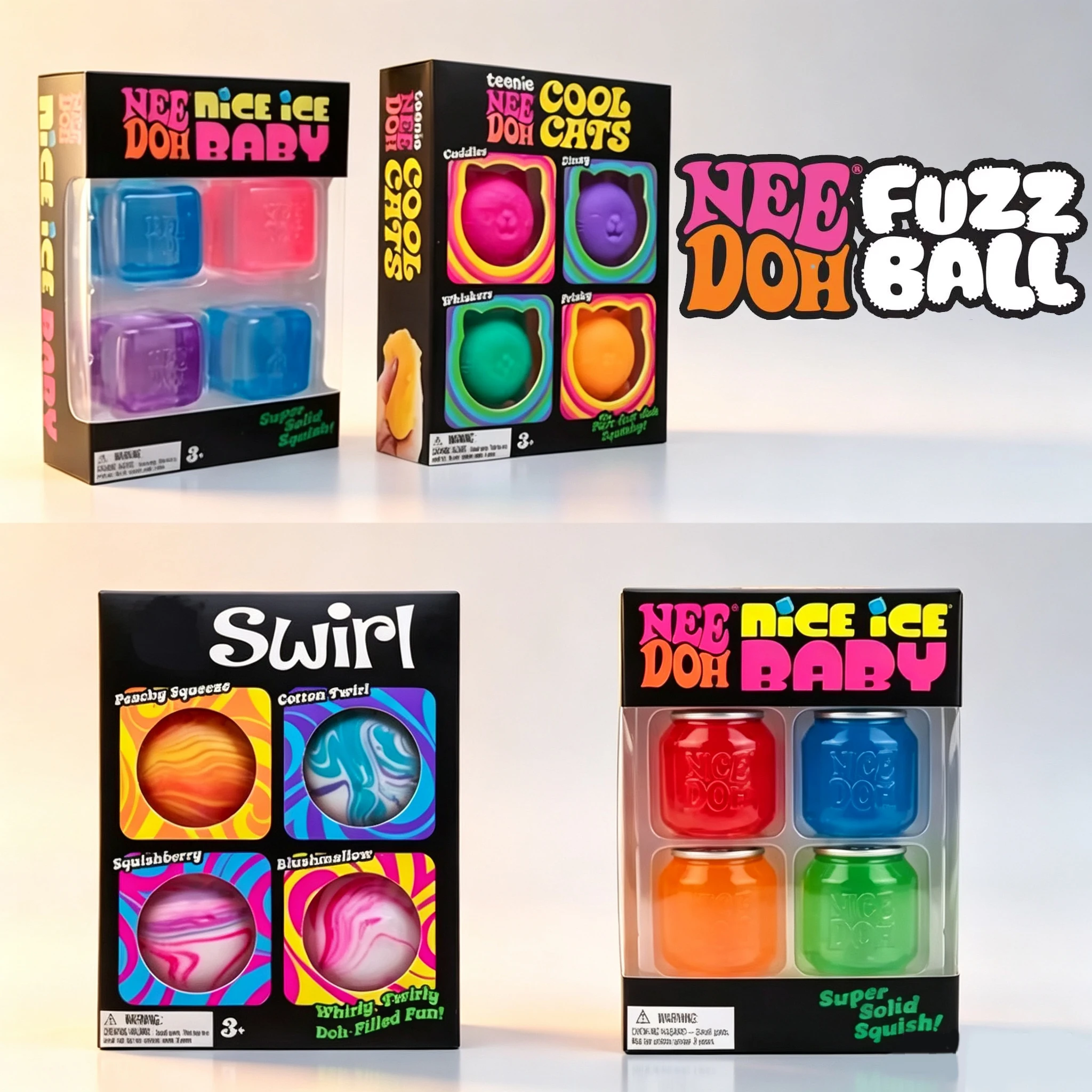 Fidget Cube Original - Schylling Needoh مكعبات حسية لطيفة لتخفيف