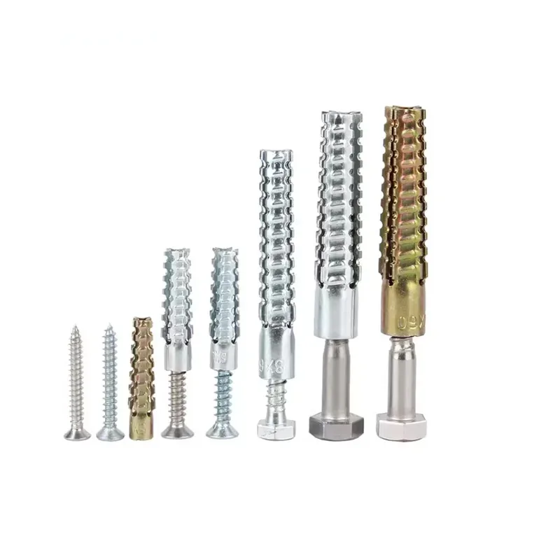 Iron Serrated Gecko Expansion Screw Anti Loosening For Cement Wall Hollow Brick Self Tapping M5 M6 M8 M10