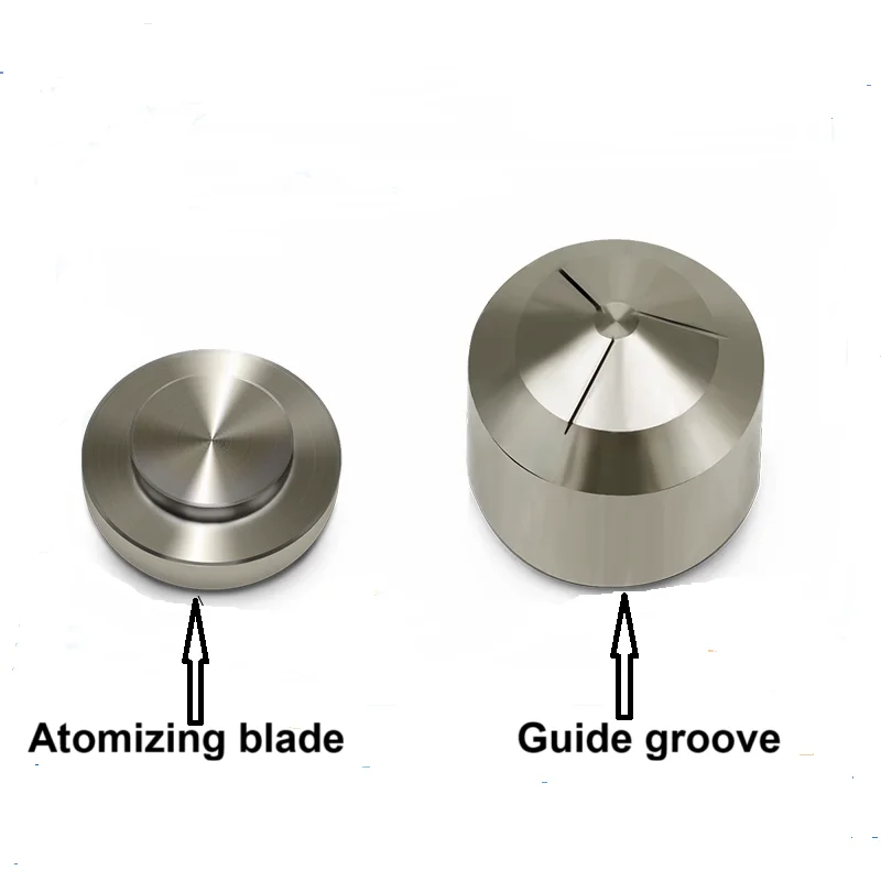 2PCS Rotating Groove Atomizing Spray Nozzle Blade Guide Deflector Fine Mist Jet Sprinkler for Irrigation Cooling
