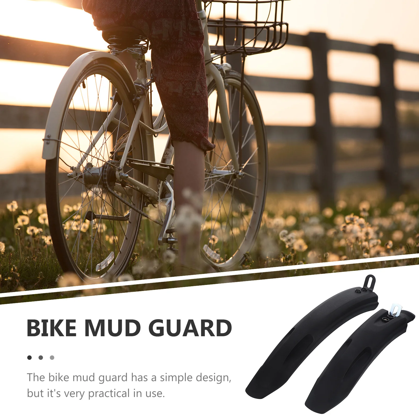 

2Pcs Bike Mudguard Easy Install Universal Mud Guard for Mountain Road Bikes Outdoor Cycling Bike Mudguard Mud Guard for Bikes