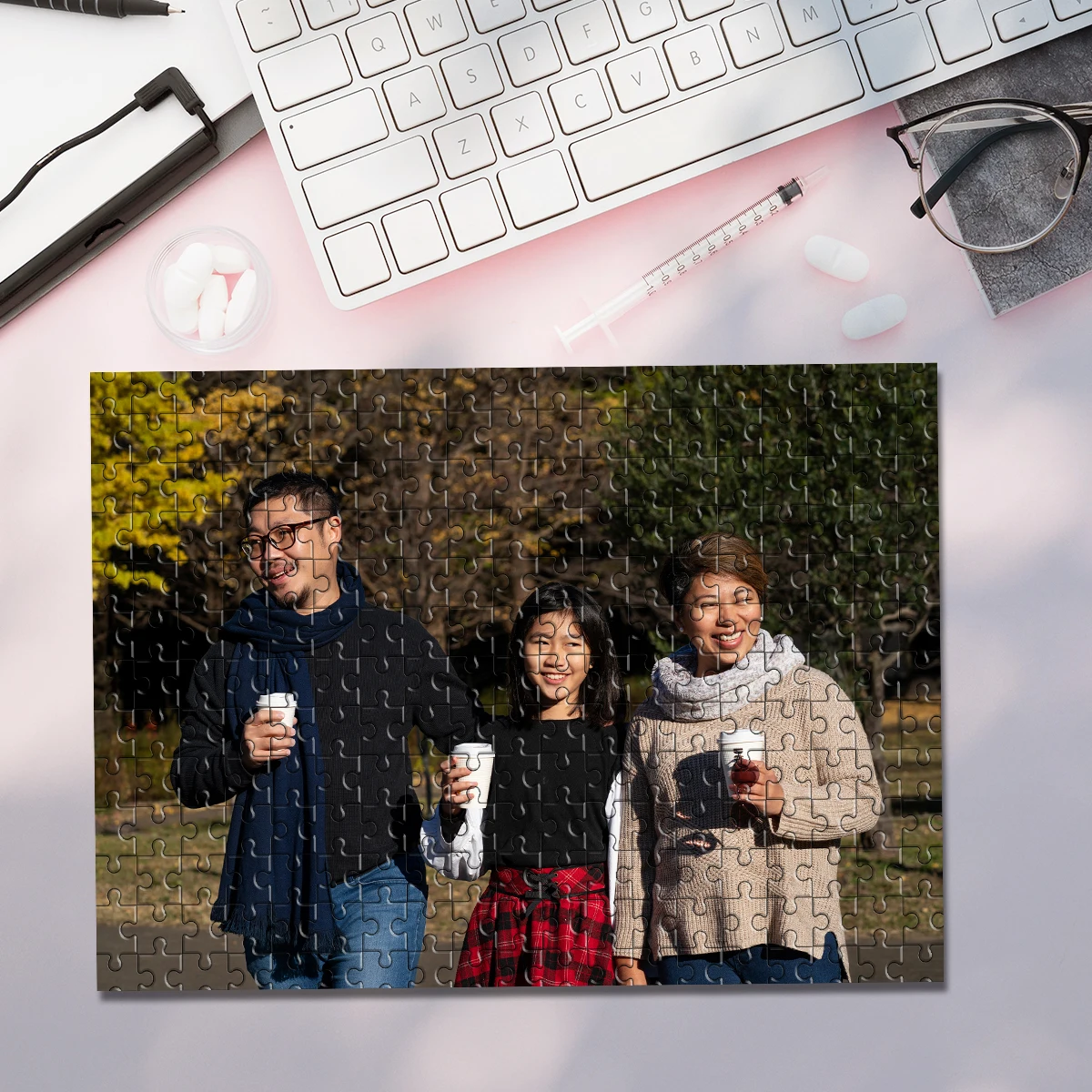 35/300/500/1000 Stück personalisiertes, individuelles Fotopuzzle, Familienfoto, DIY-Lernspielzeug für Erwachsene, Dekoration, Sammlerstück, Geschenk