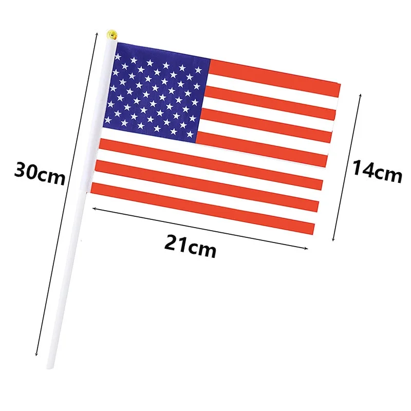 Bandera de Estados Unidos ondulada a mano – al por mayor - imagen 3