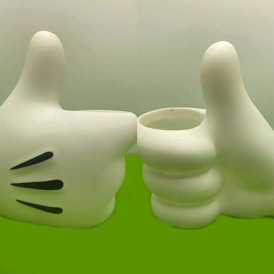 Creative Thumbs Up Pen Holder Storage Ornament Home Design Style Trendy Gift Cute Cartoon