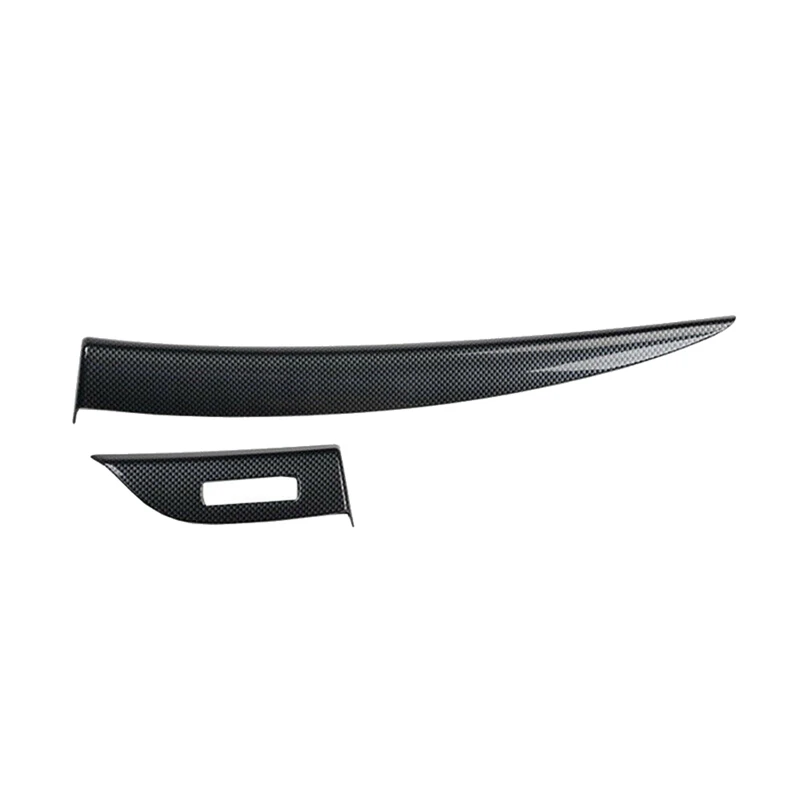 Carbon Fiber Copilot Dashboard Panel Decoration Trim Strip Cover For Nissan Altima / Teana 2013-2018 LHD