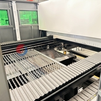 High Power 3015 Enclosed Fiber Laser Cutting Machine with Protection Cover 3kw 6kw for Metal Sheets