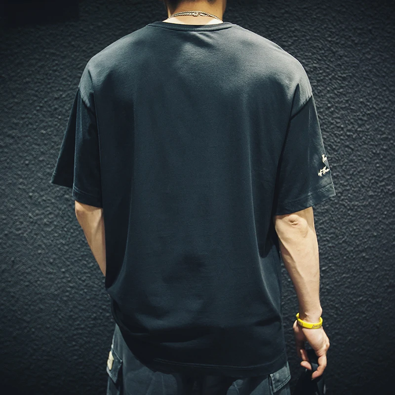 Summer Loose Men's Cotton T-Shirt Short Sleeve Fashion Brand plus Size Half Sleeve Fat People Extra Large Size Summer Body T-...