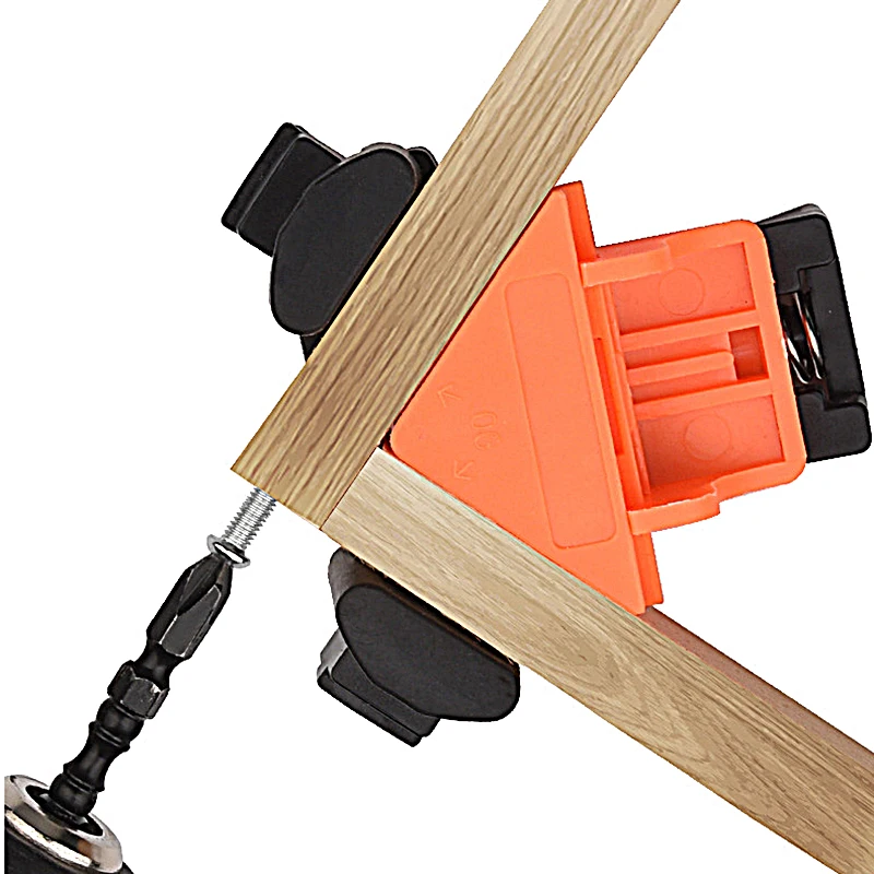 Klemmen für Holzarbeiten, Eckklemmen-Set, rechtwinklige Befestigungsklammer, starke Kombination, schnelles Handwerkzeug – Detail 5