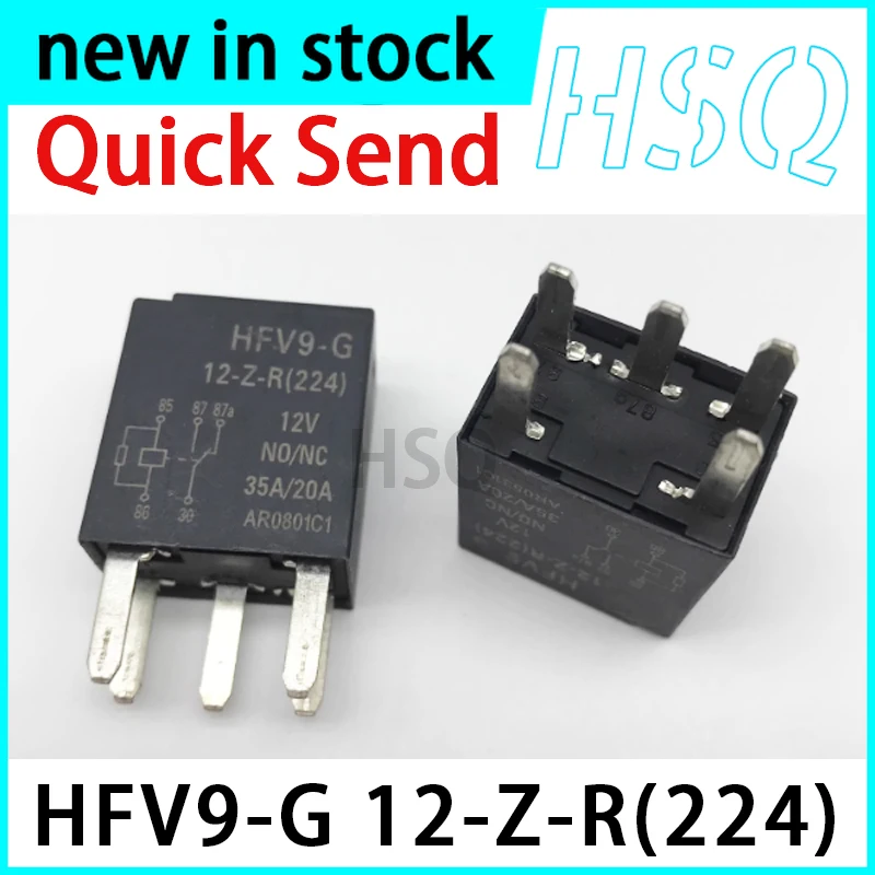 2PCS New  HFV9-G 12-Z-R (224) 5-pin 35A Automotive Relay
