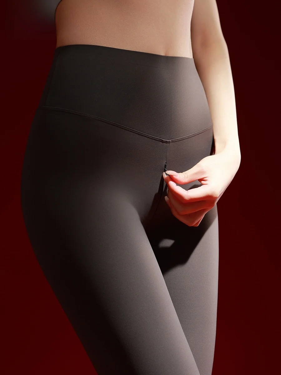 

Женские брюки для йоги Durgge с невидимой молнией, с высокой талией, длинные, повседневные, для пилатеса, для занятий на открытом воздухе, базовые брюки