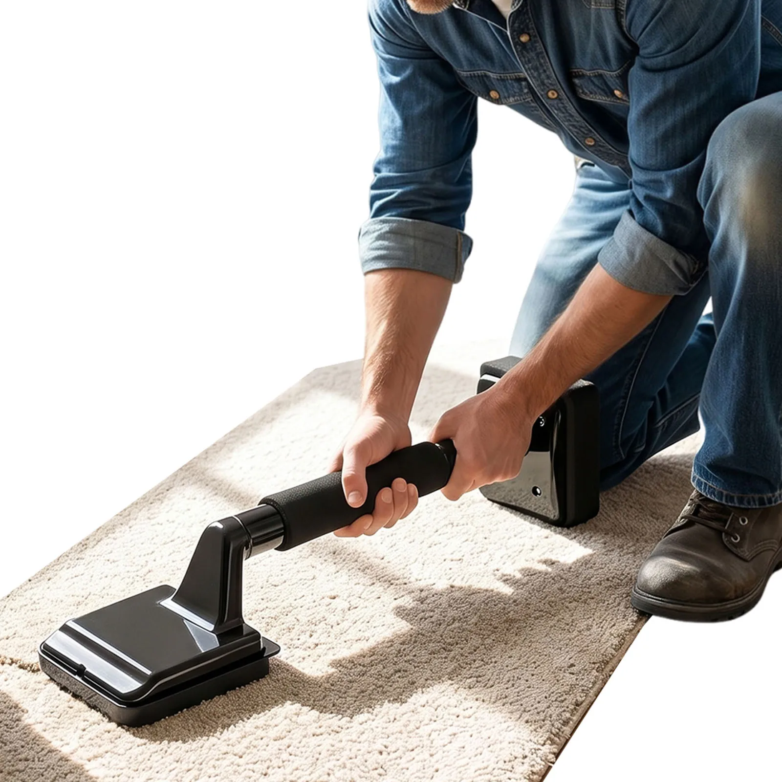 Carpet Knee Kicker Tool Kit with Anti-slip Grip and Carpet Tucker Economy Knee Kicker for Carpets Installation Works
