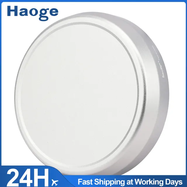 Haoge Cap-X100W metalowy obiektyw czapka dla Fujifilm Fuji X100F X100S X100T X100 X70 aparat srebrny