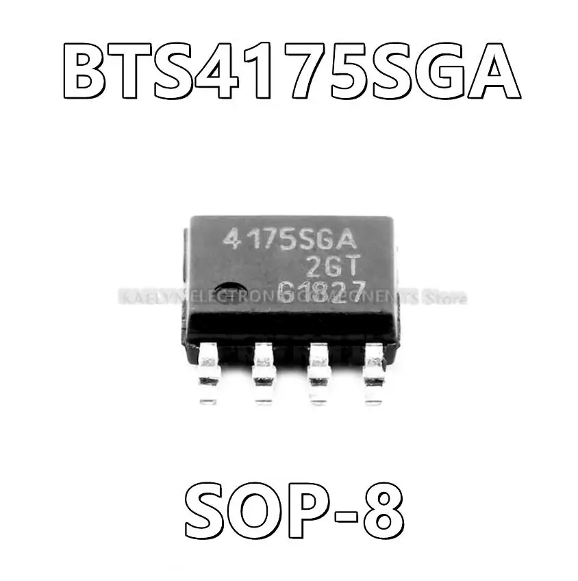 10Pcs/lot BTS4175SGA 4175SGA  Power Switch/Driver 1:1 N-Channel 1.3A SOP-8