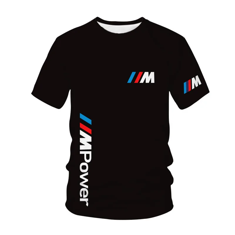 

BMW летний мужской костюм с 3D принтом для рыбалки на открытом воздухе, повседневный пуловер Harajuku, негабаритная футболка с короткими рукавами, мотоциклетные толстовки