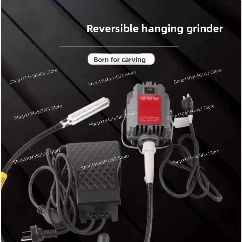 Grinding machine, elastic shaft, jewelry polishing rotating stone carving tool