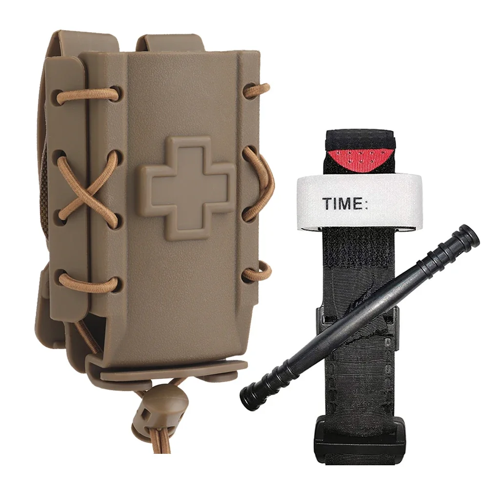 

Tactical Quick Release Tourniquet Case with Combat Single-Handed Tourniquet Molle Medical Emergency Tool Holster Storage Case