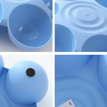 6 In 1 Dog Bowl Puppy Slow Feeder Dog Bowl Cat Water Bottle Flower Shape Cat Water Feeding Bowl Healthy Diet Dish Pet Accessory 4