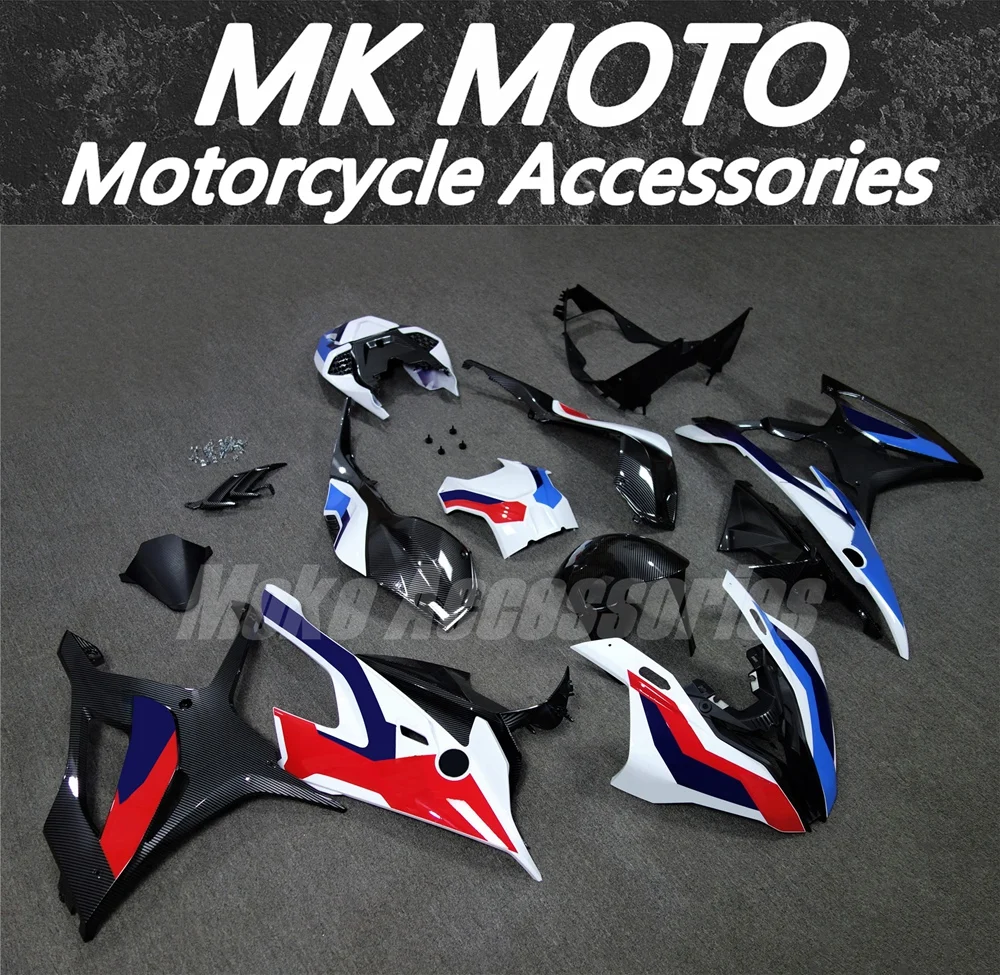 Fairings Kit Fit For M1000RR S1000rr 2019 2020 2021 2022 Bodywork Set 19-22 Injection Red White Blue Carbon fiber texture