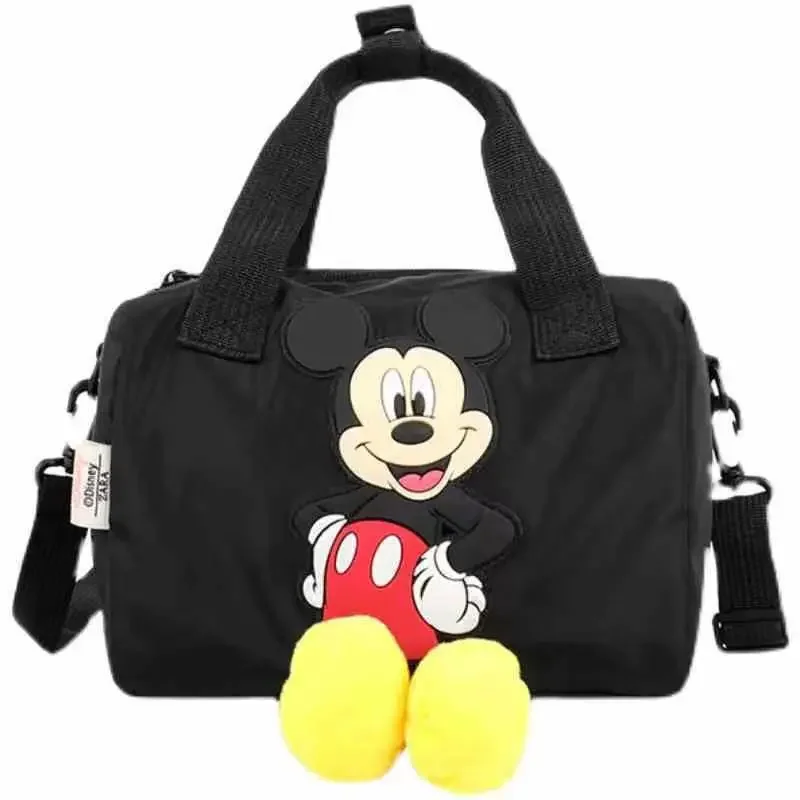 Disney Mickey Casual Cartoon Anime Messenger Bag Portable Mickey Mouse One Shoulder Girl Fashion Simple Versatile Bucket Gift