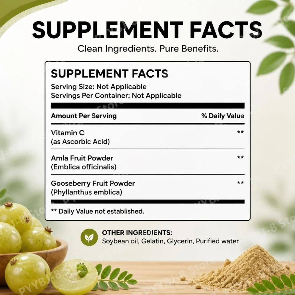 Googeer Amla Powder with Vitamin C Supports Body Normal Defense Function Rich in Antioxidant Nutrients Helps Daily Energy 454 G