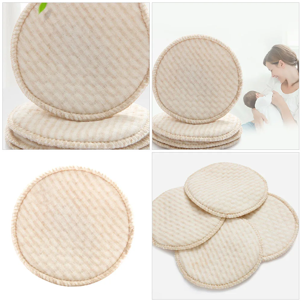 

12pcs Reusable Nursing Anti Galactorrhea Washable Breastfeeding Cushions Cotton Breast Pads Spill Prevention For Postpartum