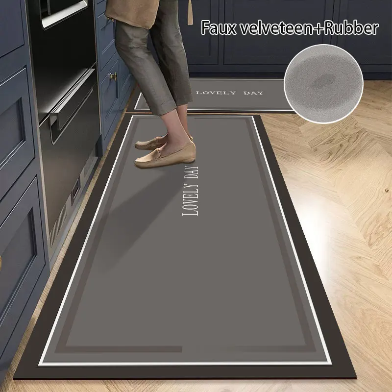 Kitchen Long Rug Diatomite Mat Super-Absorbent Kitchen Floor Mat Anti-Slip Bathroom Foot Pad Room Door Mat 발매트 주방매트