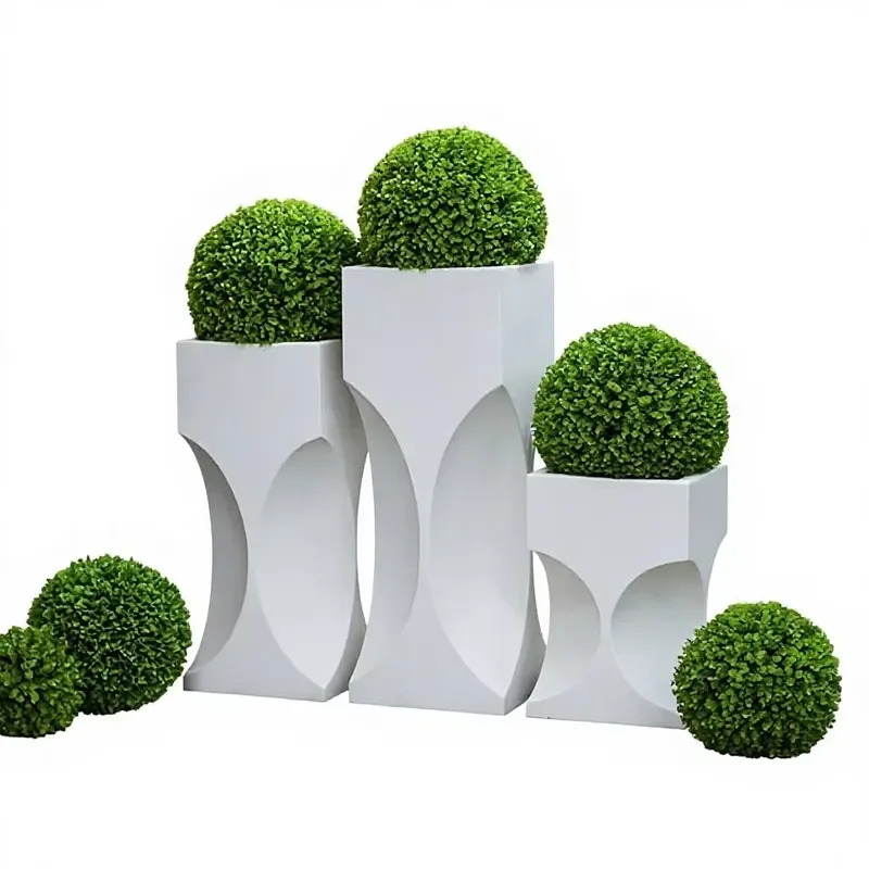 Large Nordic Style Floor to Ceiling Outdoor Flower Pot Special Shaped Planter for Landscape Plant Decoration Garden Decor