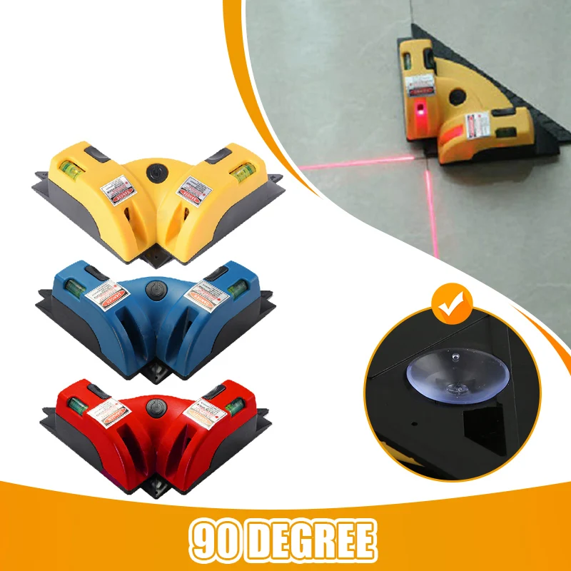 Right Angle 90 Degree Square Infrared Laser Level Laser Vertical Ground Wire Instrument Measurement Tool Laser Construction Tool