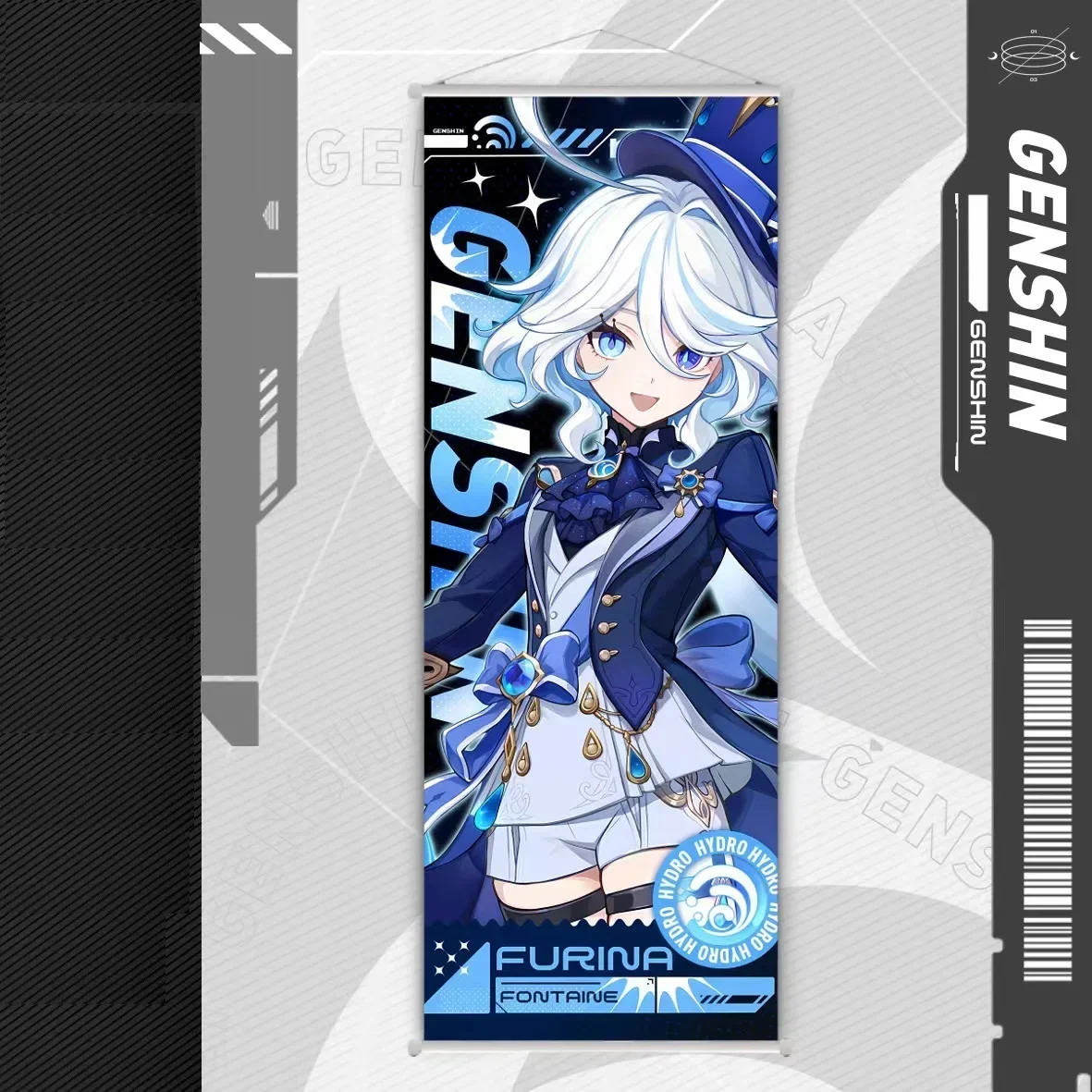 لفافة فورينا قماش معلقة على الحائط ، ملصق أنيمي ، هدية تزيين غرفة الفن ، لعبة كاواي فوكالوريس ، ديكور المنزل