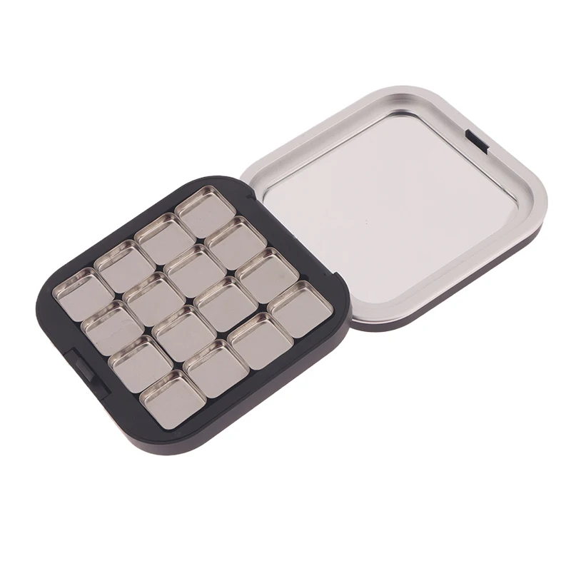 Mat Zwart Lege Magnetische Oogschaduw Palet Oogmake-up Opbergschotel Voor Vrouwen Make-up Beginners DIY Oogschaduw Opbergdoos Tool