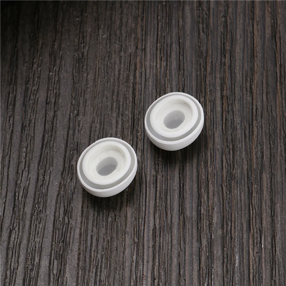 Noise Cancelling Earbuds Earphone Caps Eartips Cover In-ear Headphone Case White