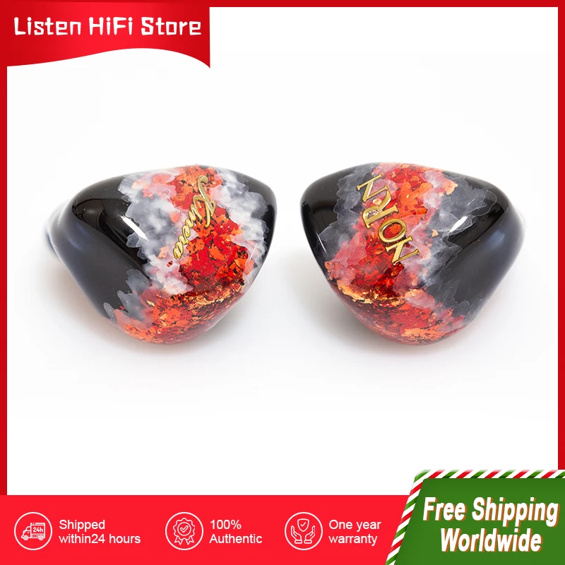 KINERA NORN In-Ear Monitor Earphone 4BA+1DD Hybrid Drivers HIFI Music DJ Earbuds Headset with 2Pin 0.78mm Detachable Cable Earpl