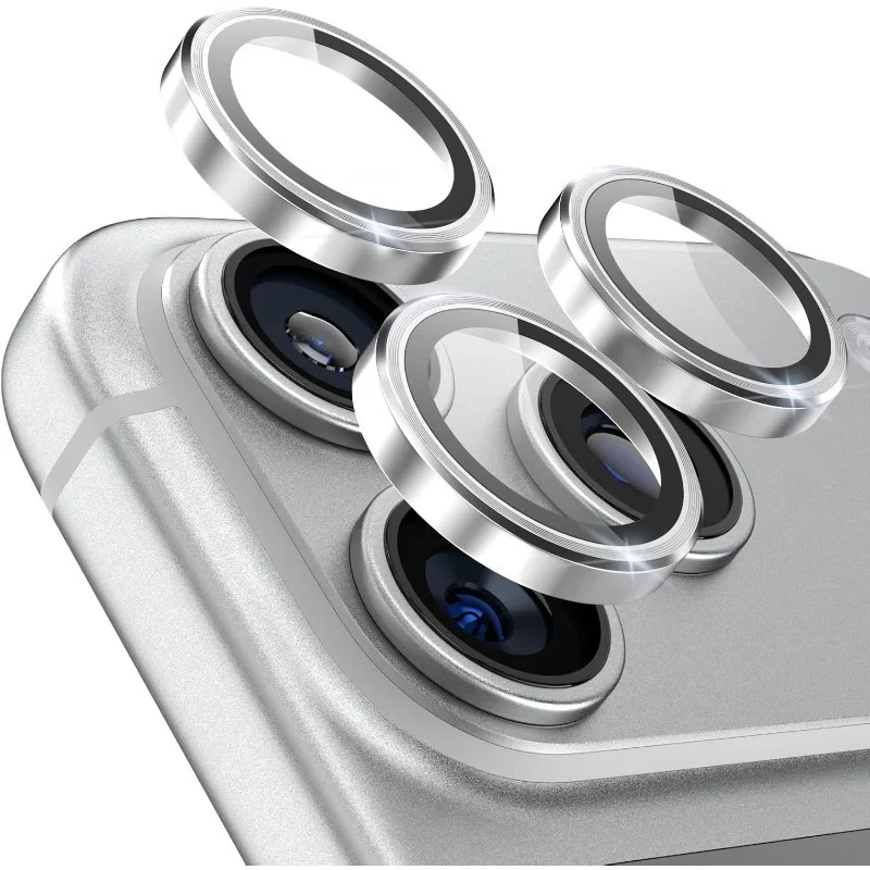 Orange Metal Glass Camera Lens Protector for iPhone 17 Pro Max Air 16 15 14 13 Pro Max Plus 16 Pro 17 Pro 17 18 Ring Lens Cover view 4
