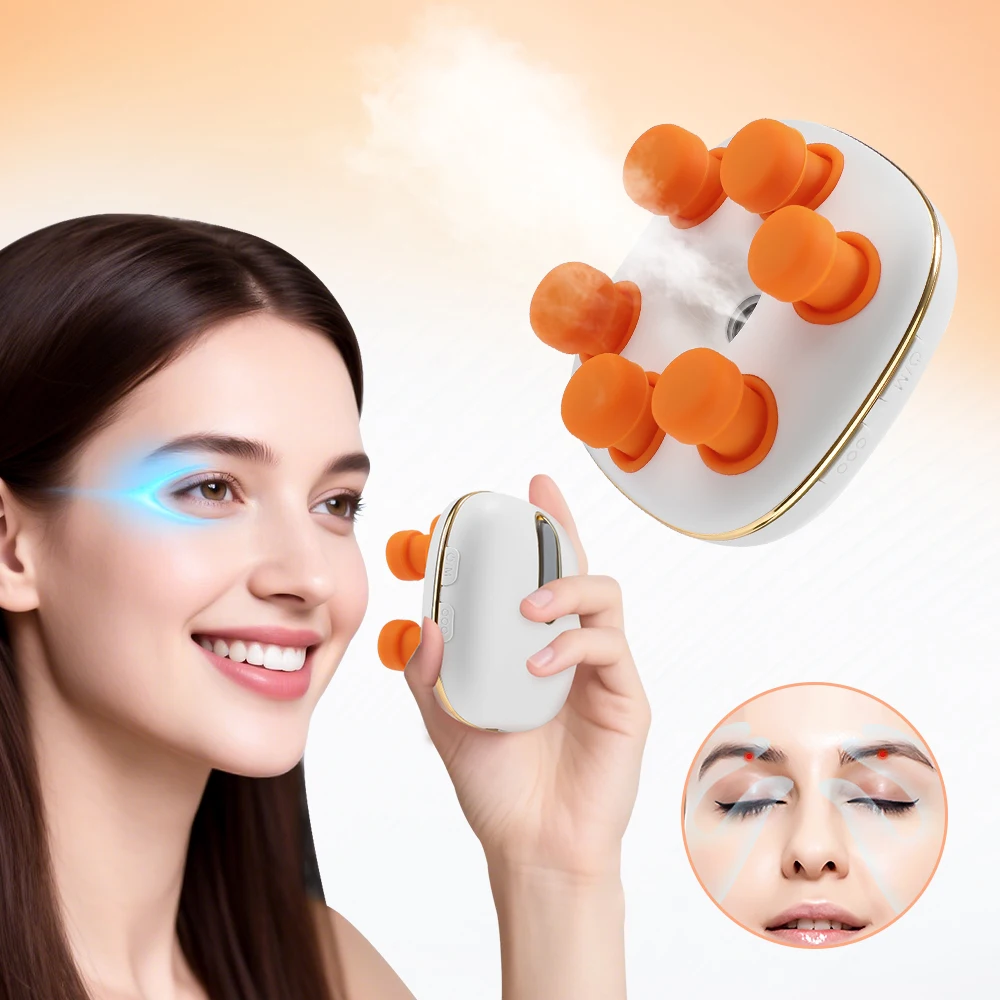 

Nano Steam Eye Massager Electric Handheld Eye Mist Sprayer Massager 3 Modes Vibration Eye Cleaning Fatigue Relief Massage Device