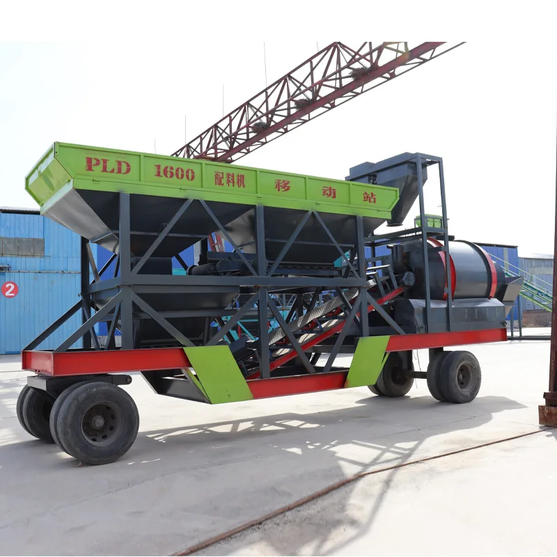 Hot Sell Mobile Concrete Batching Plant Portable Dry Ready Trailer Mixer Ready Mini Small Mixing Plants Computerized Customized