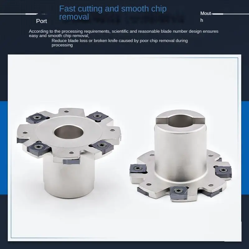 CNC three sided milling cutter disc T-groove milling cutter disc sleeve hole type cutter disc installation XSEQ12 blade