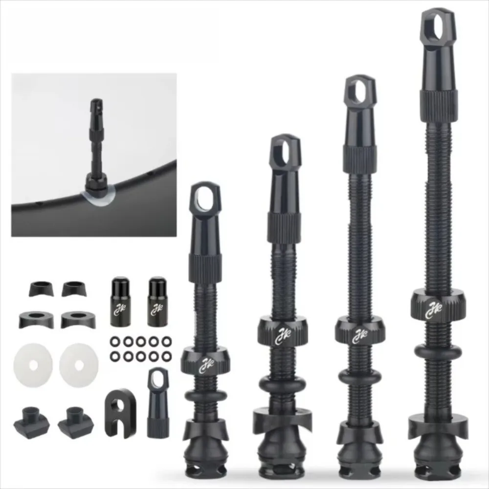 New 40/50/65/80mm Bicycle Tubeless Tire Valve F/V Nipple Detachable Brass Core Bike Tire Valves Bike
