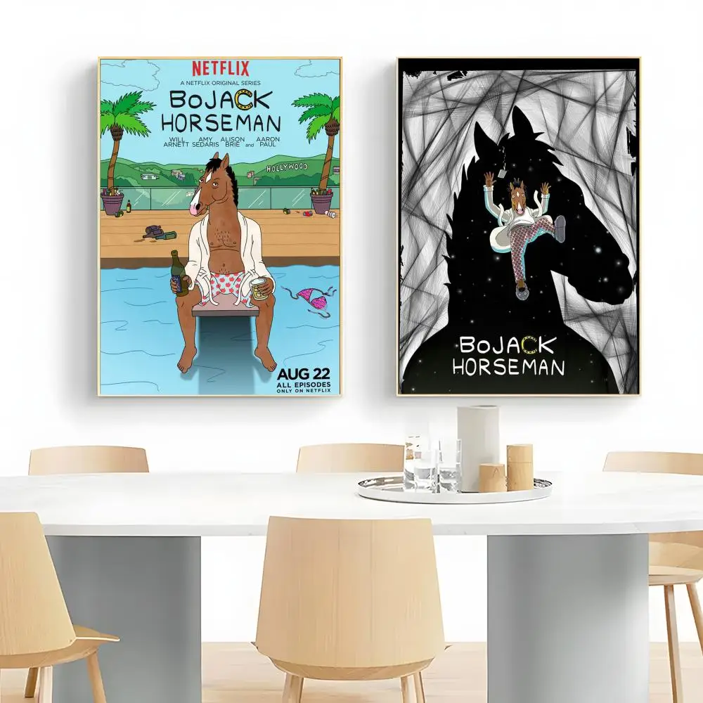 dark comedy cartoon B-BoJack Horseman Poster Wall Art Print Decorative Mural Home Decor Gift Unframed