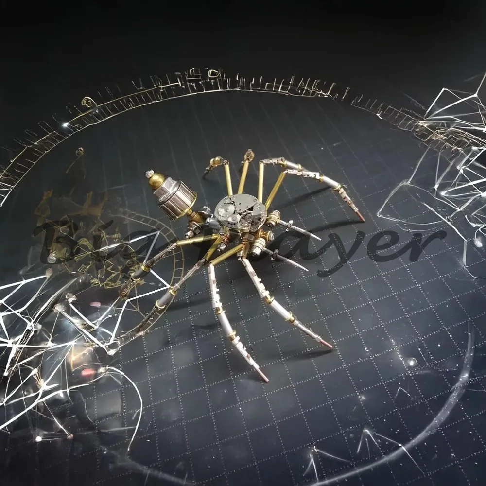 Steampunk mechanical core spider model handmade Diy3D precision 3D puzzle ornament