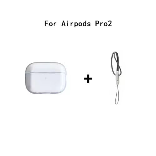 Clear Soft TPU Earphone Case for Airpods 4 3 2 1 Pro Pro2 Pro 3 Shockproof with Lanyard Strap for Airpods 4 Charging Case Cover - Image 8